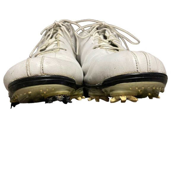 Footjoy FJ DNA White Leather Softspike Golf Cleat Shoes Mens Size 10.5 M Casual - Picture 6 of 9